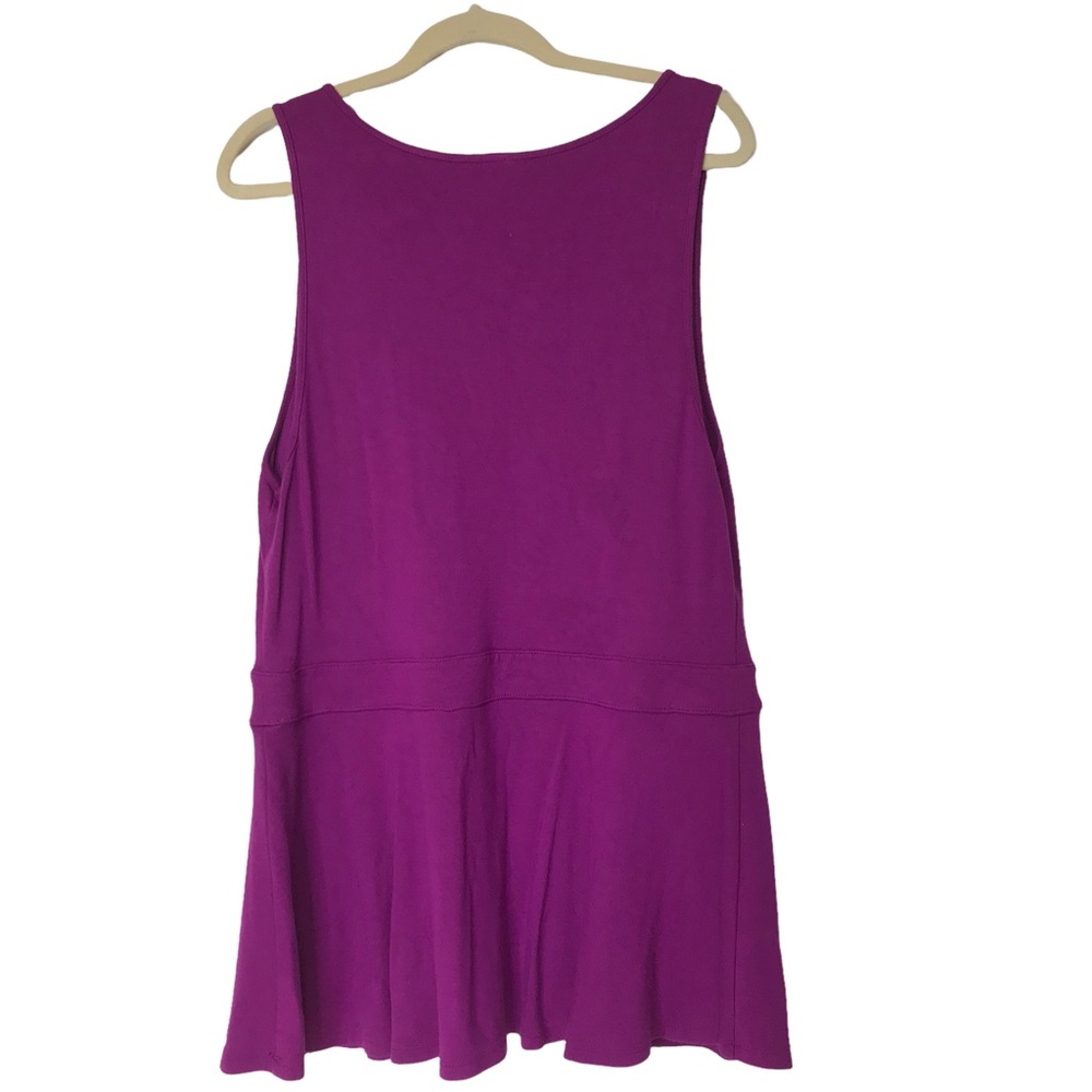 Torrid Purple Sleeveless Fit &Flare Plus Sz Top Sz2 (2x) - Picture 4 of 5